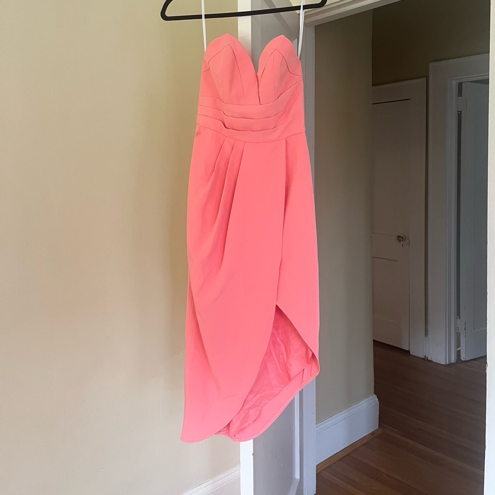 Lovers + Friends Women's Riviera Strapless Coral Dress